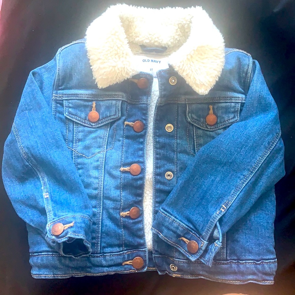 Toddler Sherpa lined jean jacket